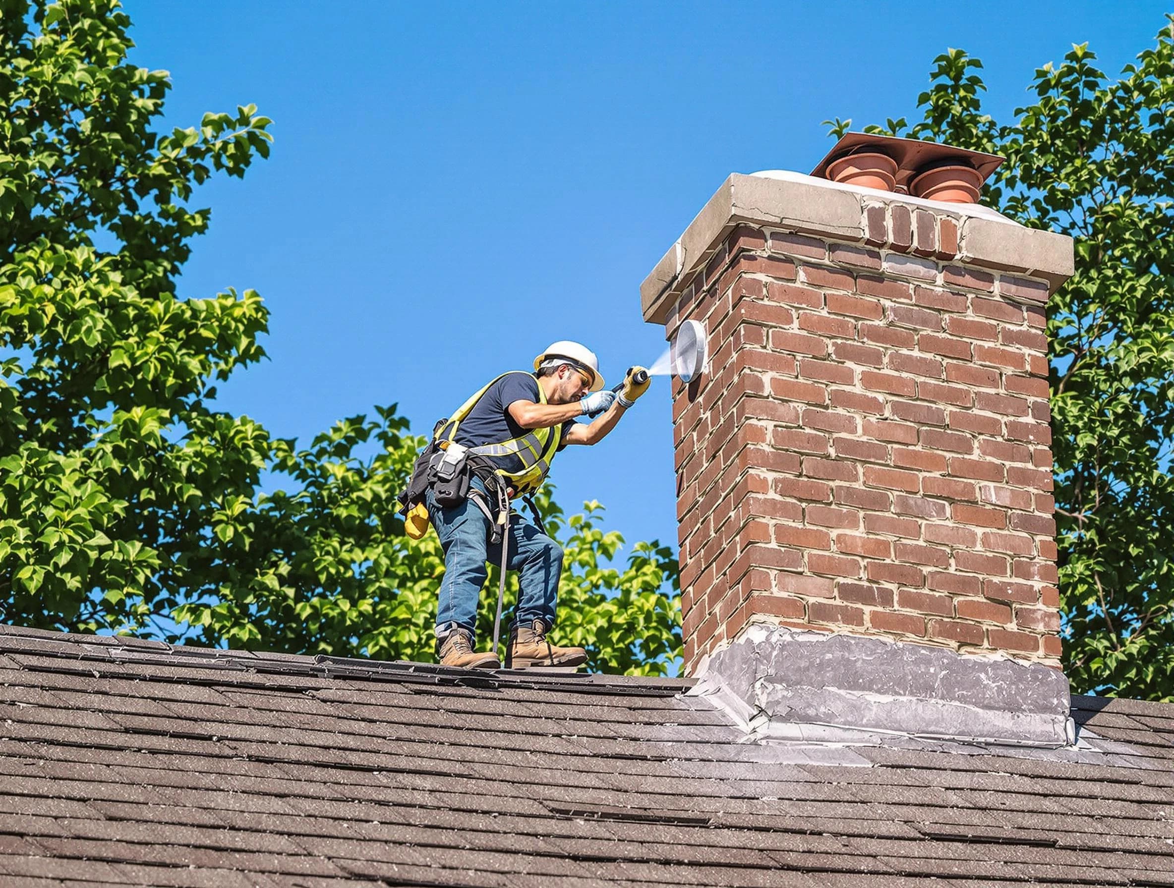 Marshfield Chimney Sweep performing an inspection with advanced tools in Marshfield, MA