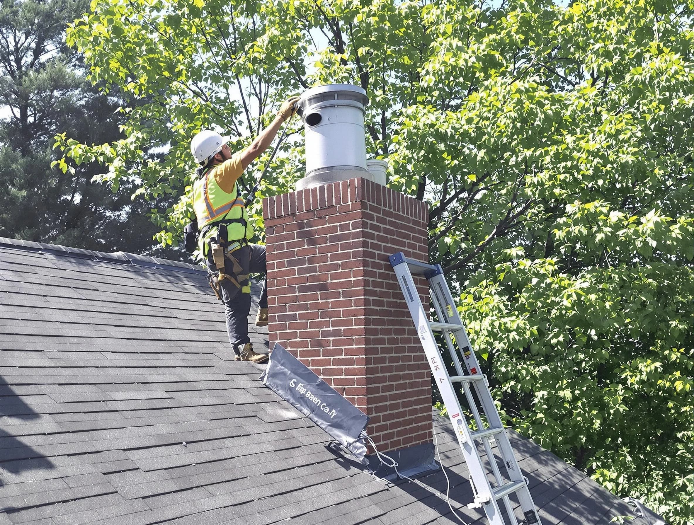 Chimney liner inspection by Marshfield Chimney Sweep in Marshfield, MA