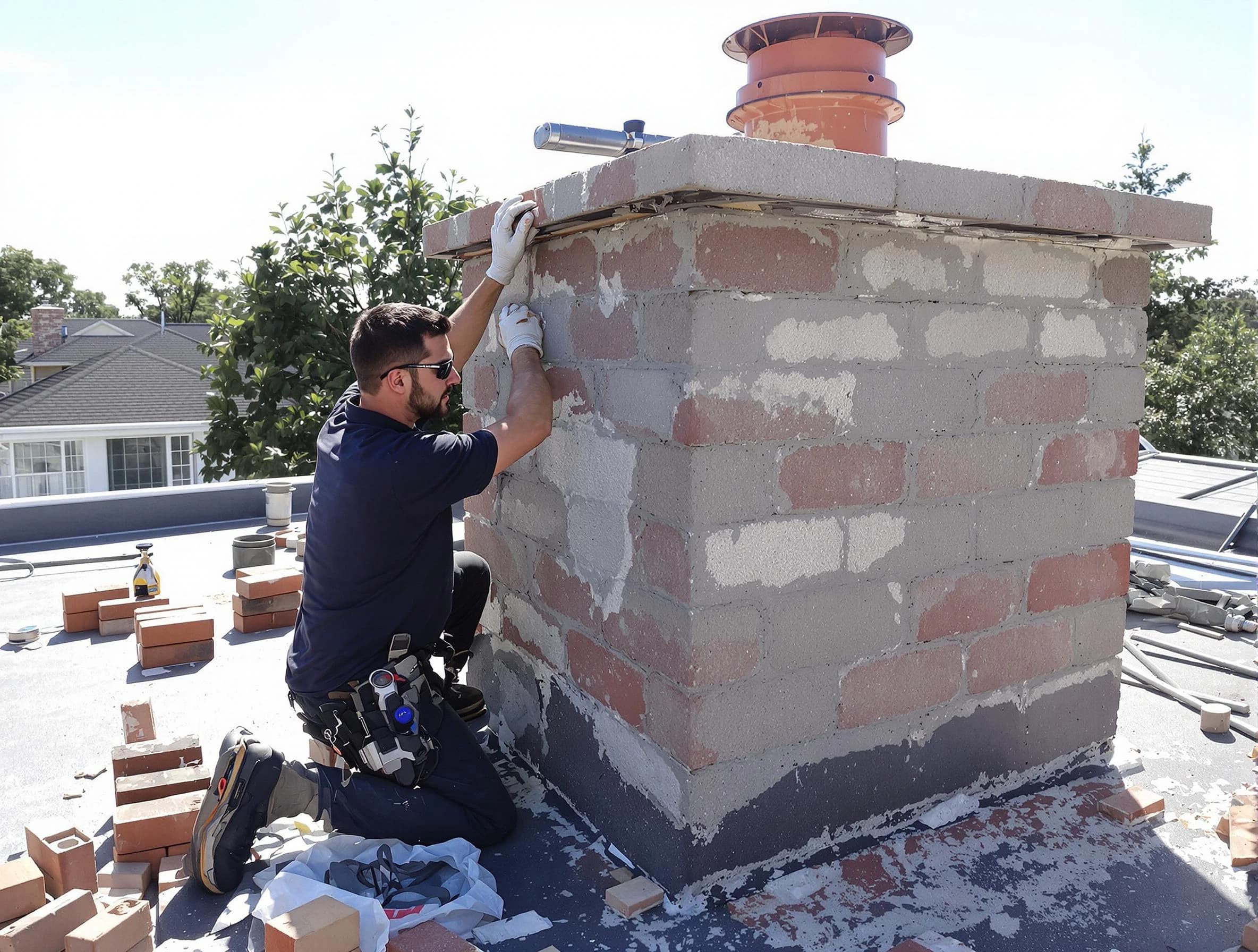 Advanced chimney repair process by Marshfield Chimney Sweep in Marshfield, MA