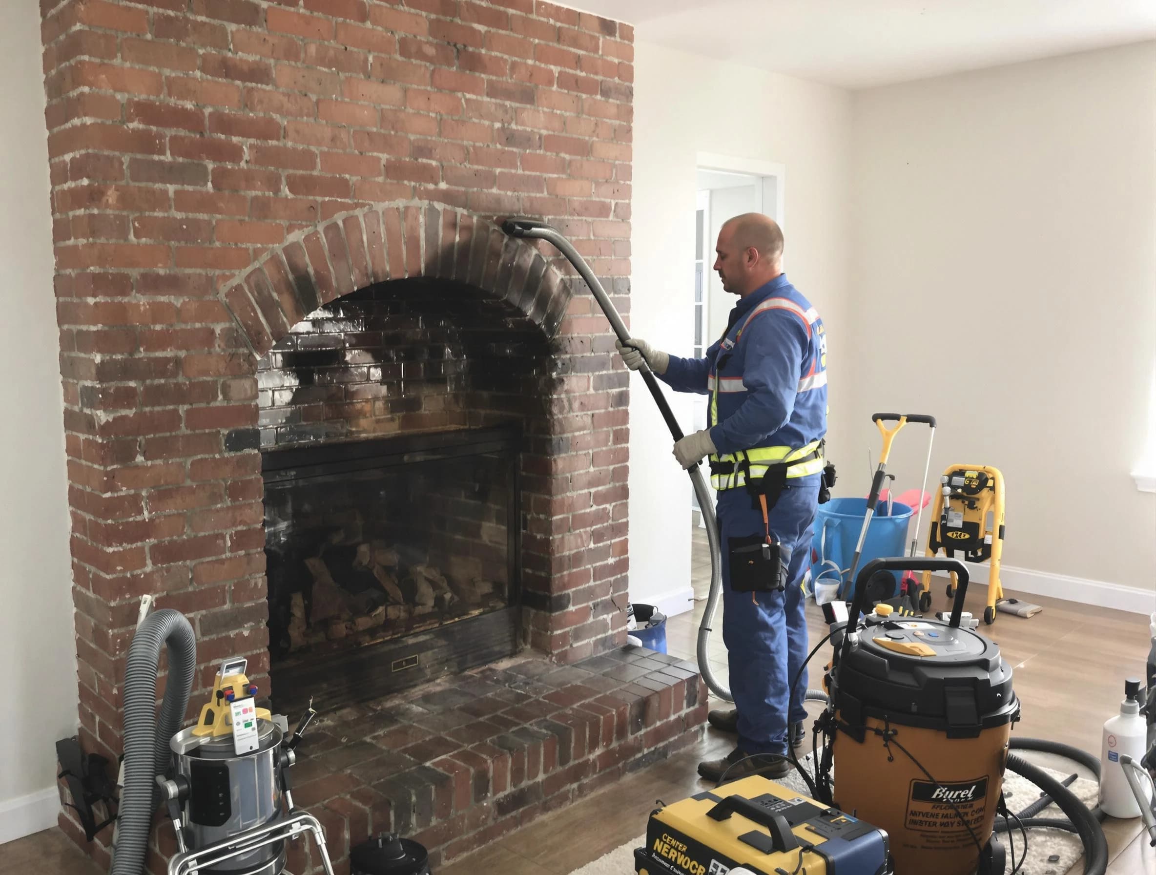 Marshfield Chimney Sweep expert performing detailed chimney sweep in Marshfield, MA
