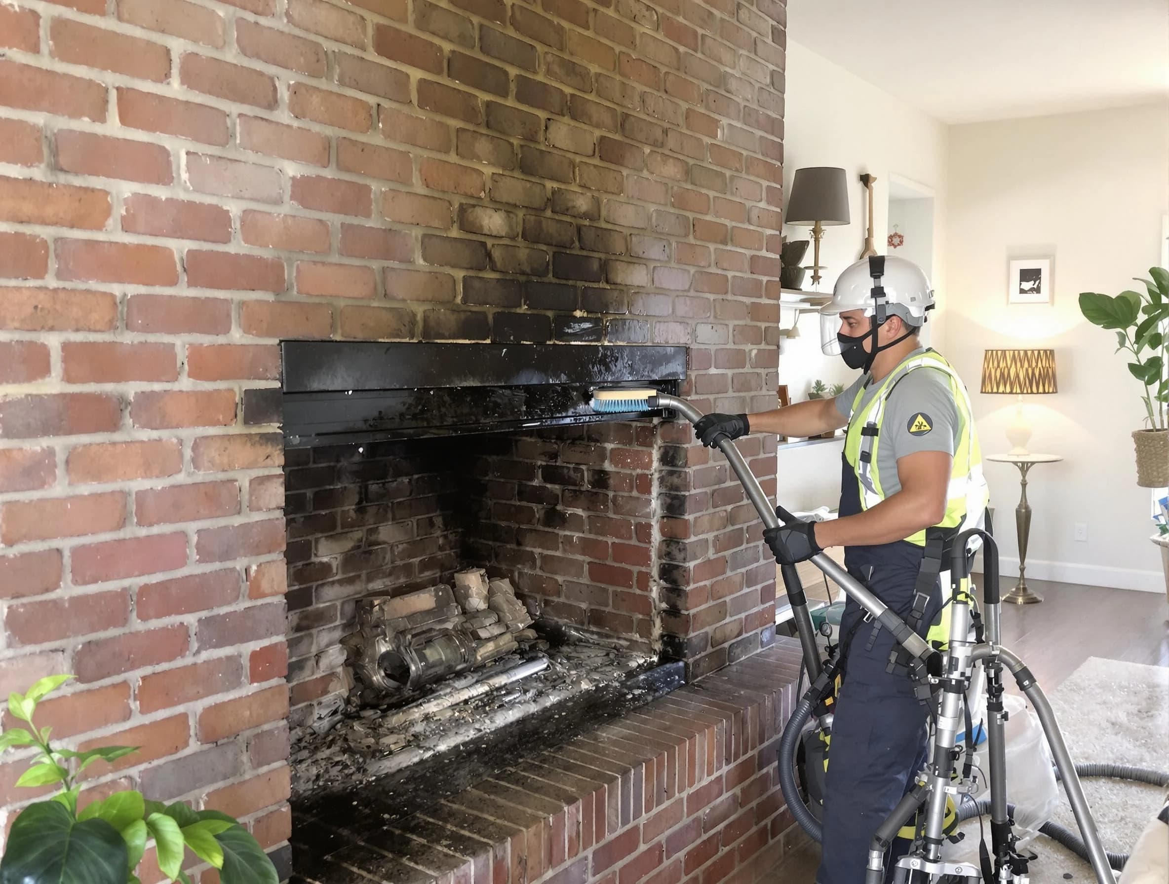 Marshfield Chimney Sweep providing fireplace cleaning services in Marshfield, MA
