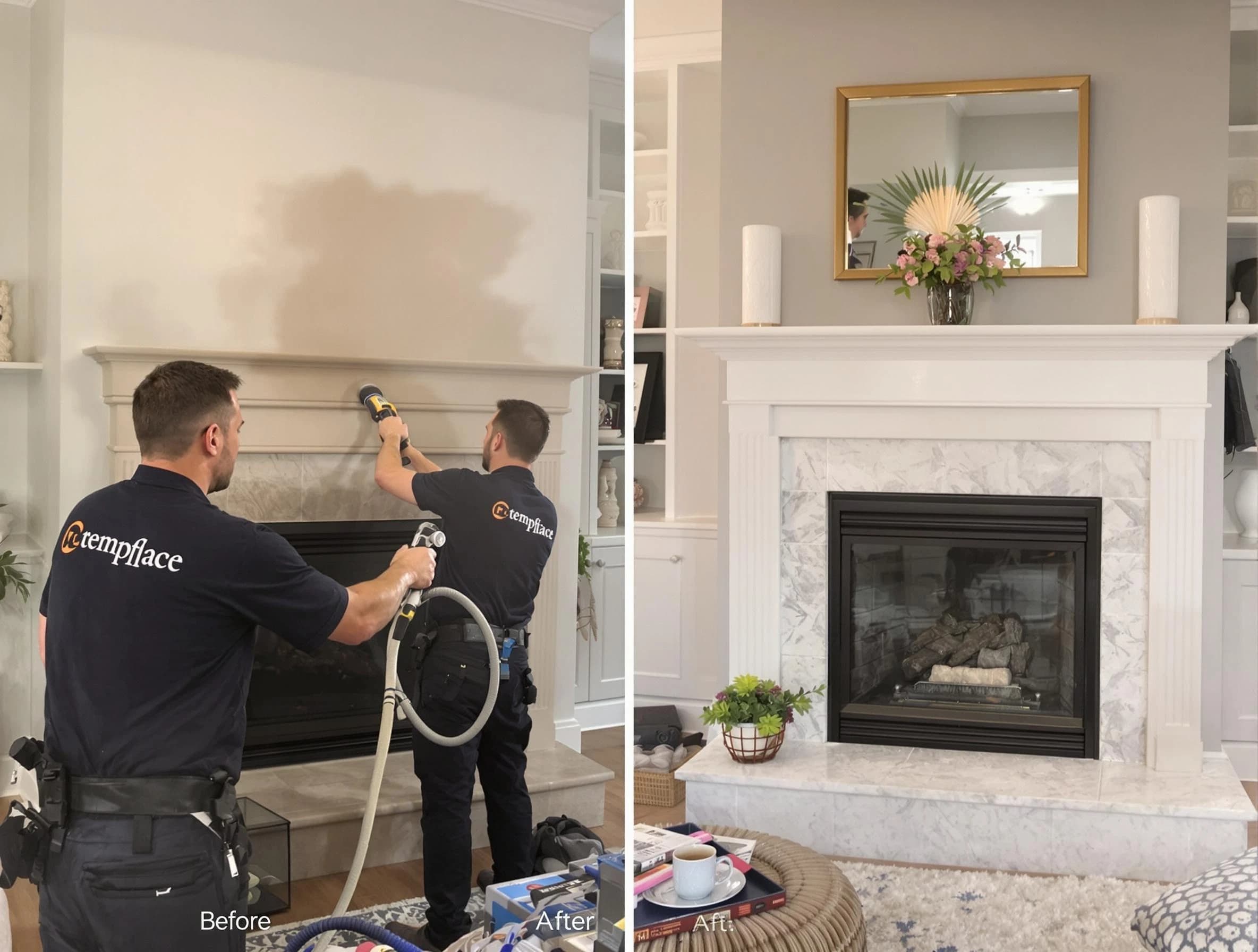 Professional soot removal by Marshfield Chimney Sweep team in Marshfield, MA