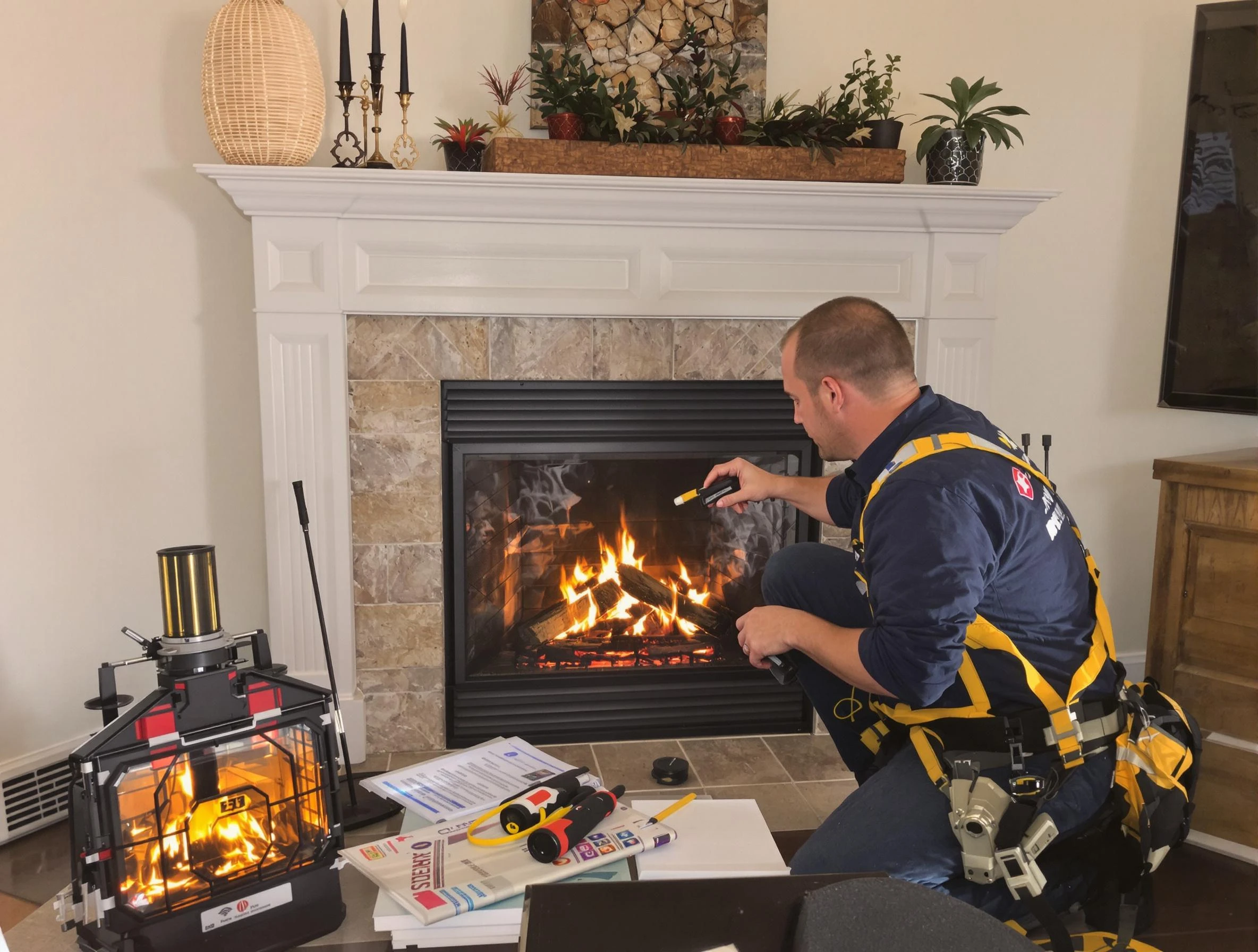 Safety-focused fireplace inspection by Marshfield Chimney Sweep in Marshfield, MA